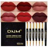 evpct coffret 6 pièces, lèvres rouge double-face pour contour précis et couleur intense.