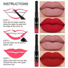 evpct duo crayon et rouge: contour précis et remplissage uniforme