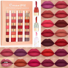 evpct ensemble 20 couleurs rouge alevres liquide matte: Coffret evpct avec 20 teintes riches et tenue longue.