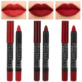 evpct ensemble 3pcs crayon contour lèvres rouge sombre pour tracé précis et durable.