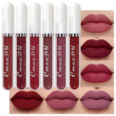 Ensemble Evpct : six rouges à lèvres mats pour un look durable et chic.