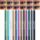 Ensemble evpct avec 12 teintes colorées pour les yeux, fini brillant