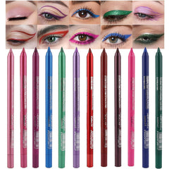 evpct ensemble crayons yeux 12 couleurs prêt pour tous les styles et longue tenue