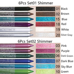 evpct eyeliner argent scintillant, regard lumineux et durable
