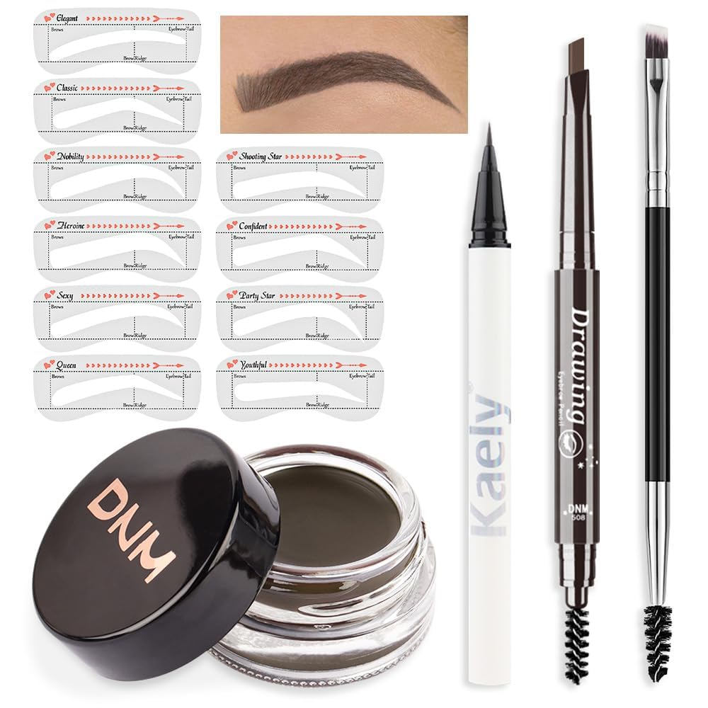 evpct kit sourcils stencils ensemble pour tracé précis et rapide