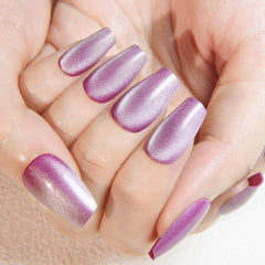 Ongles evpct longueur moyenne forme cercueil, allure moderne et portable.