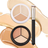 Palette tri-colore correcteur evpct corrige teint et cernes avec précision.