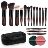 EVRCHGIEA ensemble pinceaux maquillage voyage etui, rangement pratique