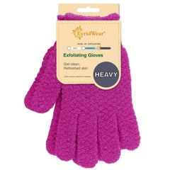 Evridwear gants-douche-double-texture exfoliation douce pour la peau.