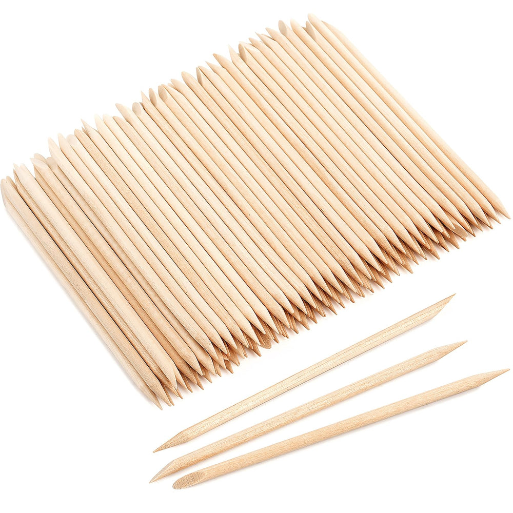 EWVVSS bâtons orange double-face pour pousser cuticules et nettoyer sous les ongles.