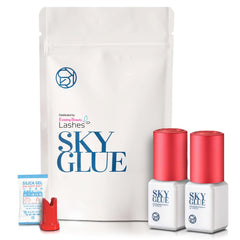 Existing Beauty Sky Glue S+ – bouteille noire 5 ml, adhérence longue pour extensions cils