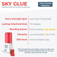 Existing Beauty Sky Glue S+ – rétention jusqu’à 7-8 semaines pour extensions cils