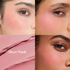 Glissement souple du rouge liquide Exmiloo pour un rendu naturel et modulable.