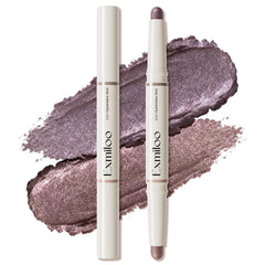 Exmiloo stick fard yeux crème 2-en-1 en Lavande Crépuscule pour un éclat durable.