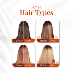 Application facile de Expert Hair Keratin Smooth Botox sur cheveux abîmés.
