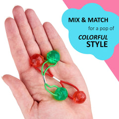 EXPRESSIONS boules diamant 16 mm magenta: accessoire coloré pour queues-de-cheval.
