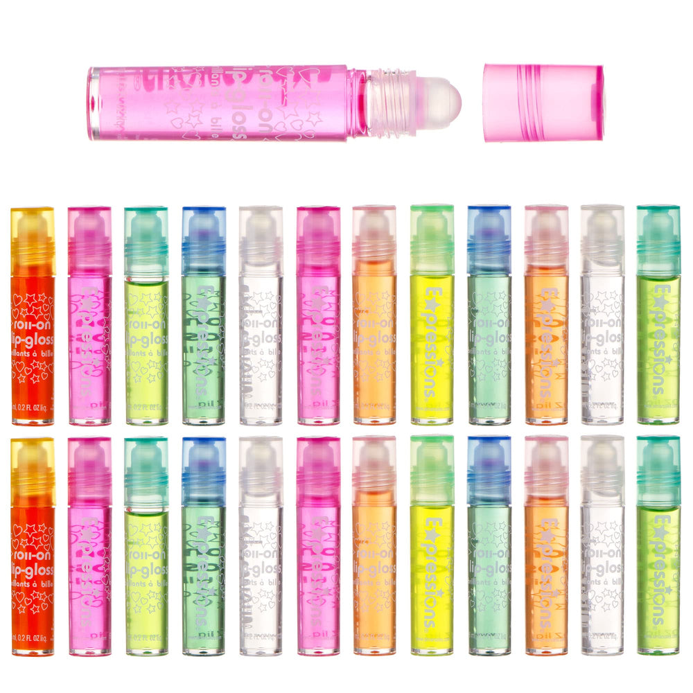 Expressions Girl: ensemble gloss levres roller 24pieces etui, pratique et ludique.
