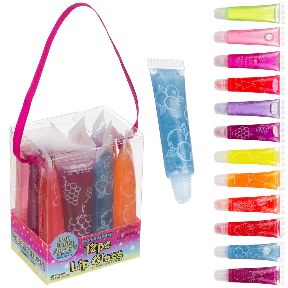 Gloss à lèvres EXPRESSIONS couleur orange, hydratation légère et parfum fruité.