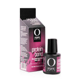 Extravaganza Nails protein bond primer bottle close-up with clear, non-acid formula for stronger adhesion.