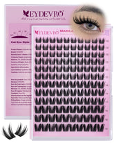 Cils EYDEVRO Bunny Lash Clusters manga lapins pour un regard large et mignon.