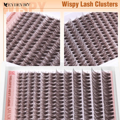 EYDEVRO clusters cils brun léger confort longue tenue