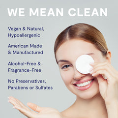 Eye Love: pompe-spray-hocl-yeux, application pratique sans rinçage pour paupières sensibles.