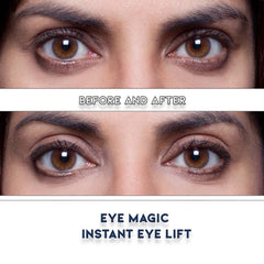Bandes transparentes Eye Magic se fondent parfaitement sur la peau.