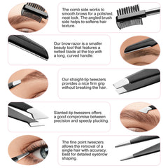 Eyebrow Kit Studio : ciseaux sourcils de précision pour des coupes nettes.