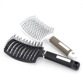 Brosse Eyxformula courbee ventilée démêlant sans douleur sur cheveux épais