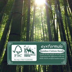 eyxformula coton pur sans peluches pour applications délicates