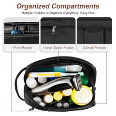 Ezday Dopp Kit grand-capacite-interieur, espace pour rasoir et soins.