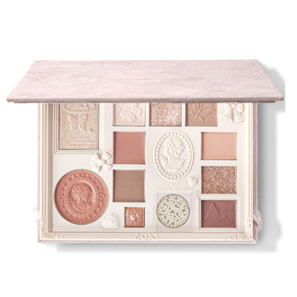Palette Ezyuanchly Lace 12 couleurs, ombres naturelles pour un teint harmonieux.