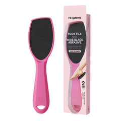 F3 Systems lime-pieds larges rose vif, élimine les callosités pour des pieds plus doux.