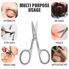 FABINOC Ciseaux à ongles avec lames affûtées pour précision quotidienne.