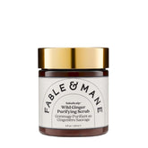 Gommage purifiant Fable & Mane, bouteille visible, élimine doucement les impuretés.