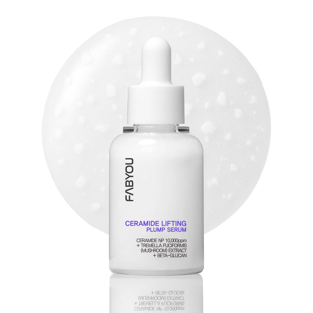 FABYOU Ceramide Plumping Serum – bouteille lumineuse offrant hydratation et fermeté.