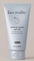Face Reality Mineral Matte SPF28 – bouteille pour une protection légère et un fini mat