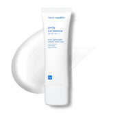 Face Republic Purity Sun Essence en bouteille, protection UV légère et efficace