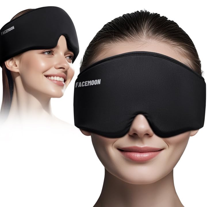 FACEMOON Masque yeux gel froid frontal, soulage les tensions oculaires