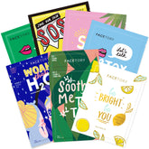 FACETORY Best of 7 packaging showcases the sheet mask set for display and gifting.