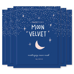 FACETORY Moon Velvet emballage du masque hydratant prêt à offrir.
