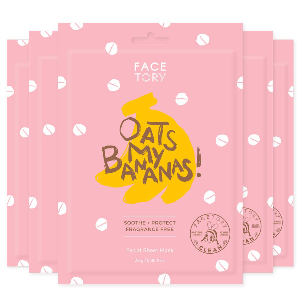 FACETORY OATS MY BANANAS – emballage du masque-feuille prêt à offrir.