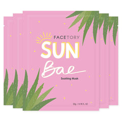 FACETORY Sun Bae masque-tissu aloès : hydratation après soleil