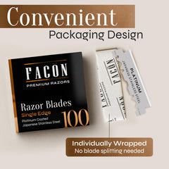 FACON lame glisse douce pour un rasage confortable