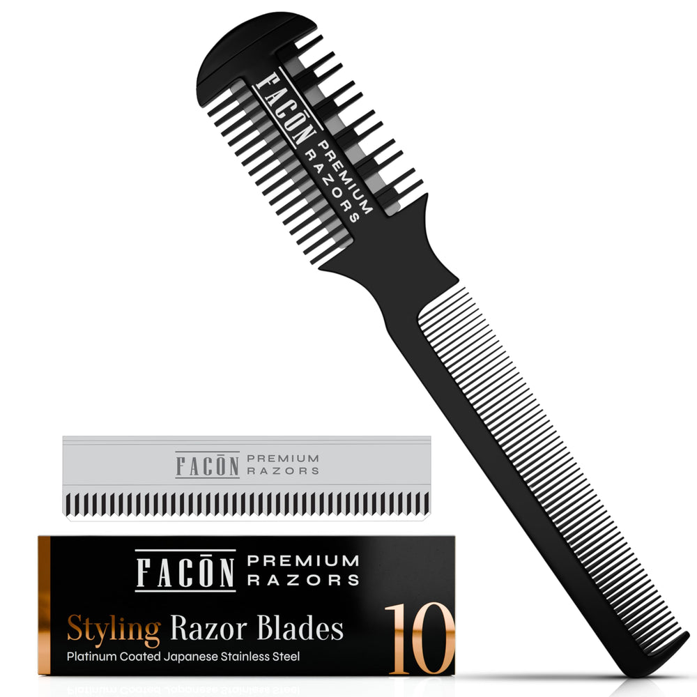 Facón rasoir-peigne coupe professionnel: résultats salon à domicile