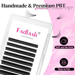 FADLASH cils volume, effet éventail 12mm, tenue après chaleur prolongée.
