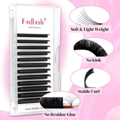 FADLASH cils volume, effet éventail 12mm, application simple pour débutants.