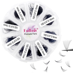 FADLASH cils préfabriqués détachés, base fine pour un rendu léger et naturel.