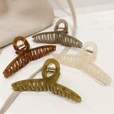 FAELBATY clip jelly papillon rose clair, maintien sûr pour cheveux longs et épais.