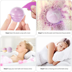 Boules de bain Fafamara facile à nettoyer sans résidu pigmentaire.